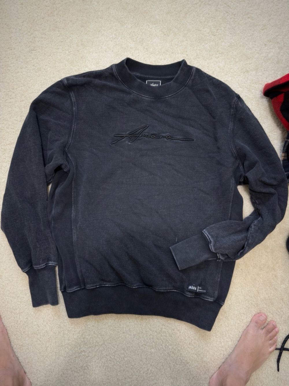 AMARA LOS ANGELES MENS FRENCH TERRY HEAVYWEIGHT SWEATSHIRT - MENS MEDIUM